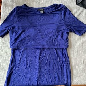 New Look Maternity dress short sleeved blue